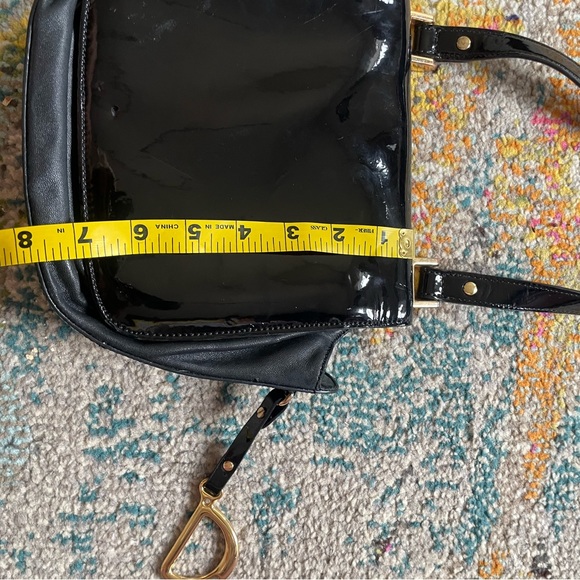 ❤️Ralph Lauren - Discontinued Crossbody Bag Black with Golden Metallic D… - Picture 15 of 17